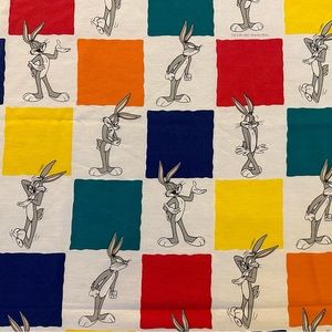 Vintage Bugs Bunny Twin Flat Sheet
